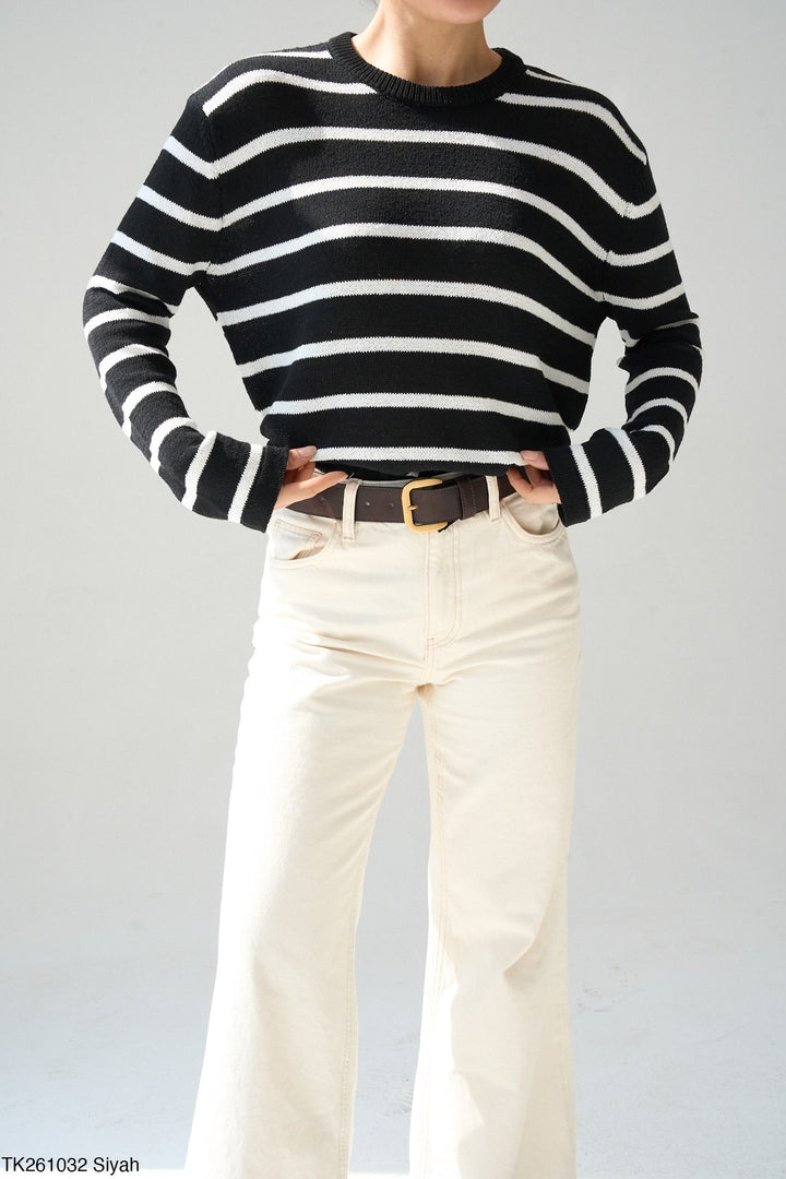 Noir Stripe Knit