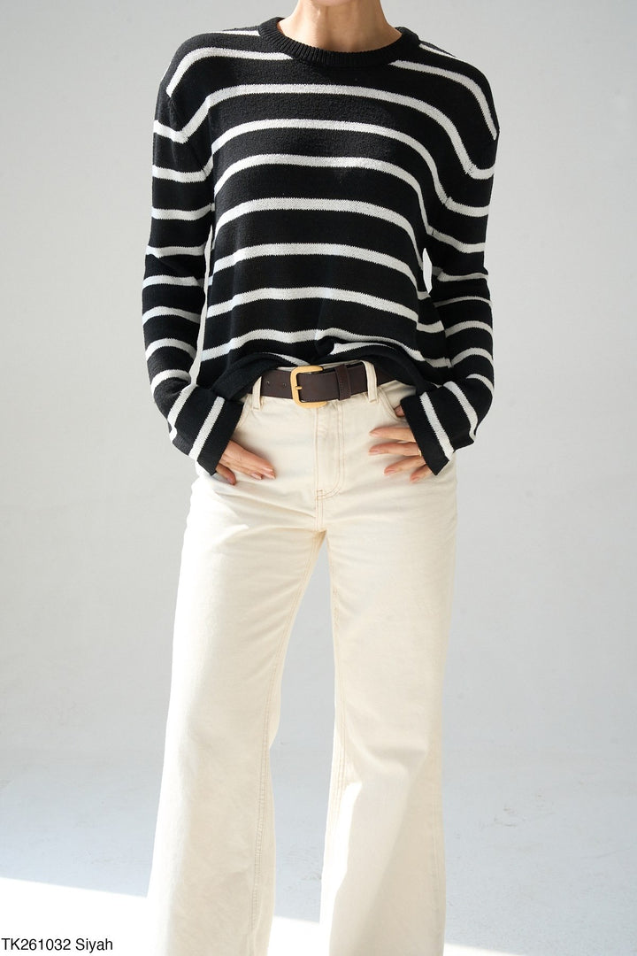 Noir Stripe Knit