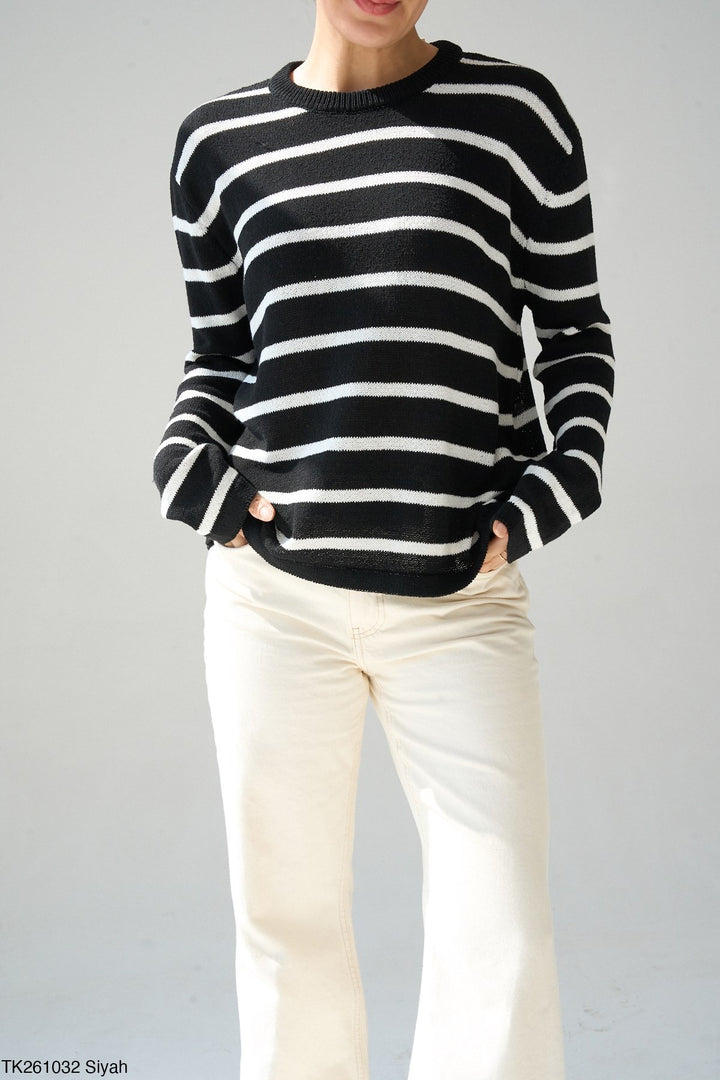 Noir Stripe Knit