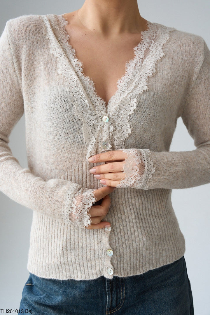 Sorelle™ Lace Button Knit