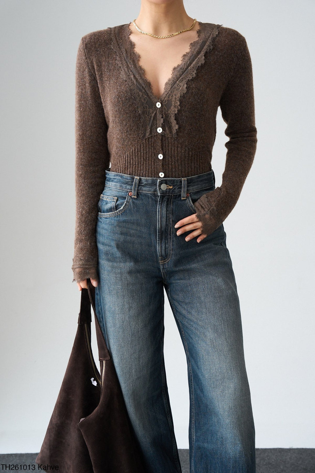 Sorelle™ Lace Button Knit