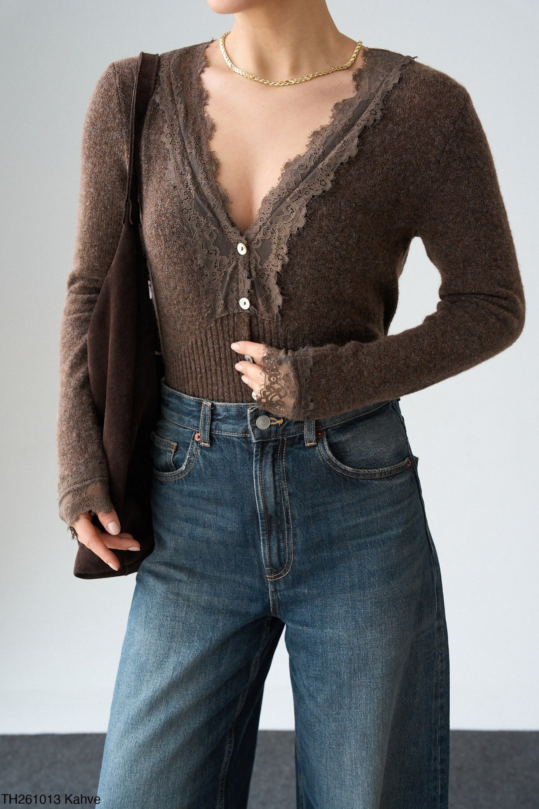 Sorelle™ Lace Button Knit