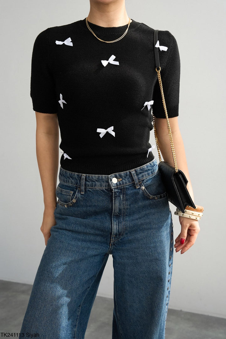 Zyra™ Bow Knit Top