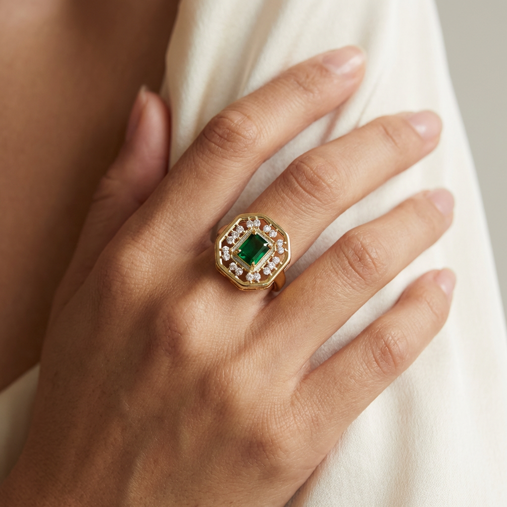 Emerald Sovereign Ring