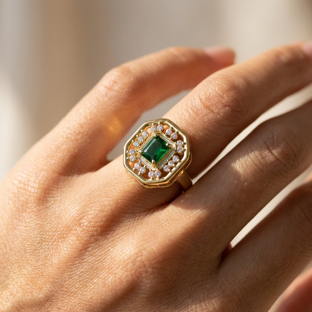 Emerald Sovereign Ring