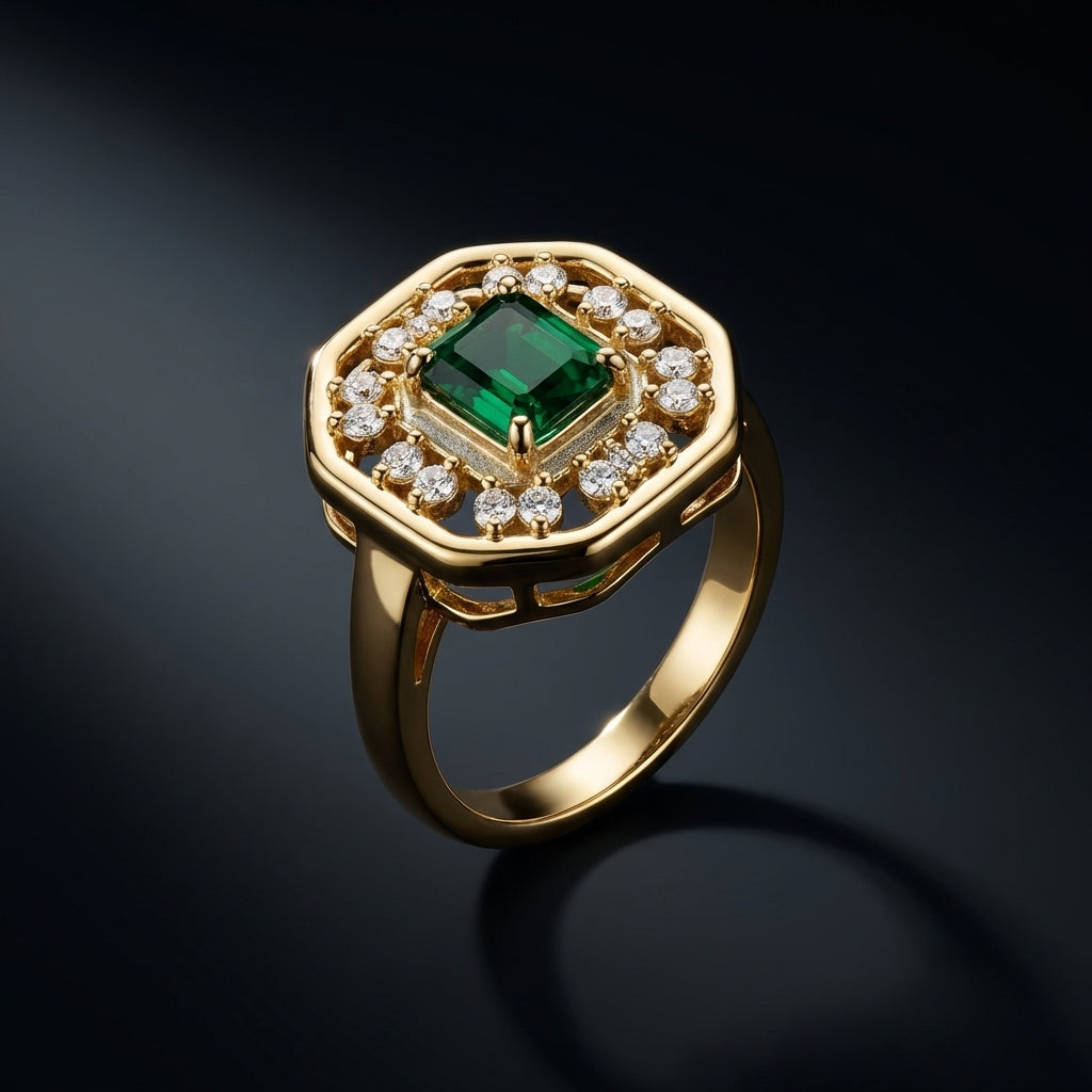 Emerald Sovereign Ring