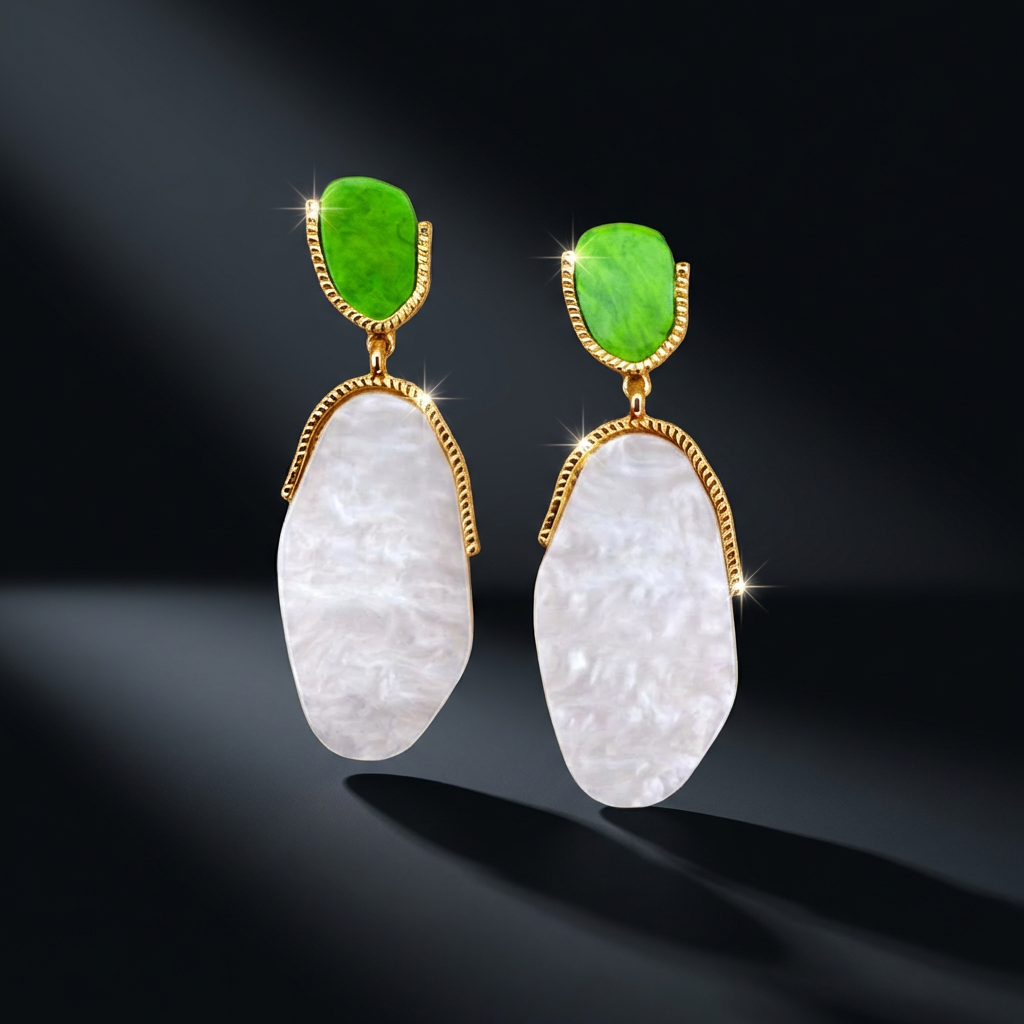 Emerald Tide Earrings