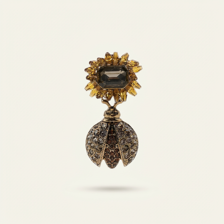 Obsidian Bloom Earrings