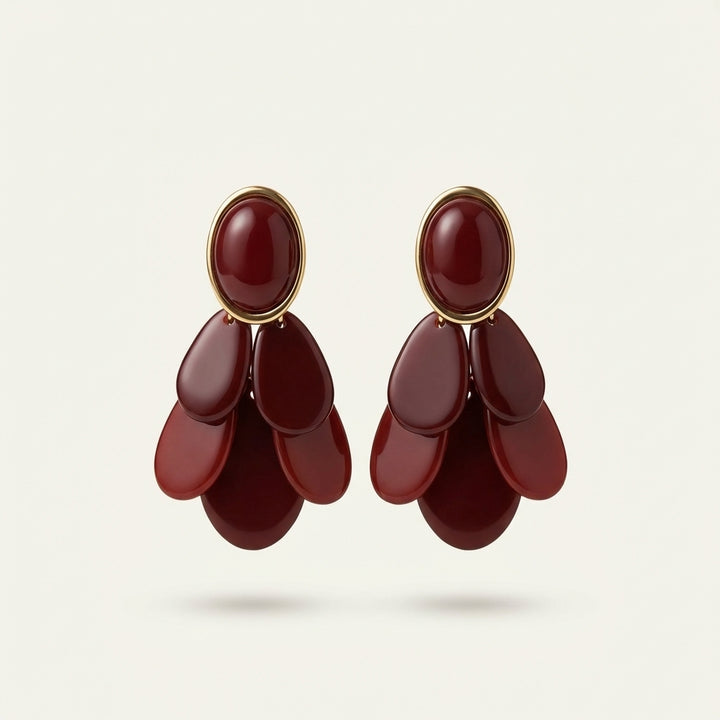 Ruby Cascade Earring