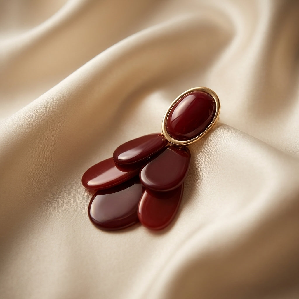 Ruby Cascade Earring