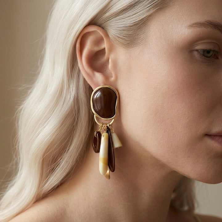 Amber Terra Earring