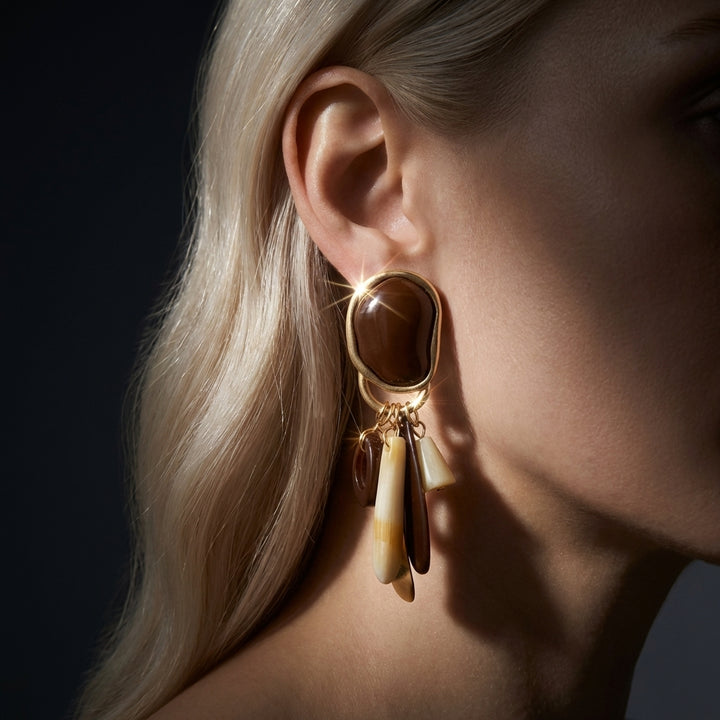 Amber Terra Earring
